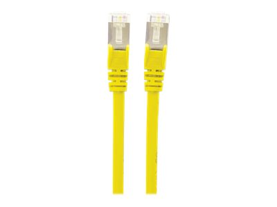 Intellinet Network Patch Cable, Cat6, 3m, Yellow, Copper, S/FTP, LSOH / LSZH, PVC, RJ45, Gold Plated Contacts, Snagless, Booted, Polybag - Patch-Kabel - RJ-45 (M)