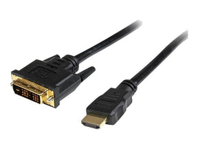 StarTech.com 6ft (1.8m) HDMI to DVI Cable, DVI-D to HDMI Display Cable (1920x1200p)