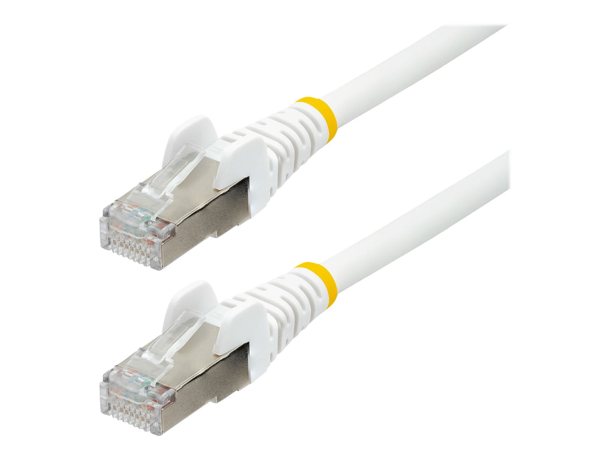 StarTech.com 2m CAT6a Ethernet Cable - White - Low Smoke Zero Halogen (LSZH)