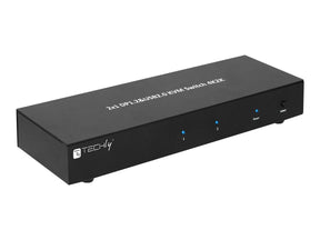 Techly 2-Port DisplayPort1.2 Dual-Monitor KVM Switch