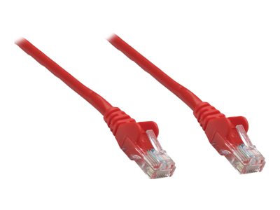 Intellinet Network Patch Cable, Cat6, 0.25m, Red, Copper, S/FTP, LSOH / LSZH, PVC, RJ45, Gold Plated Contacts, Snagless, Booted, Polybag - Patch-Kabel - RJ-45 (M)