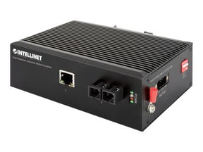 Intellinet Industrial Fast Ethernet Media Converter, 100Base-TX to 100Base-FX (SC)