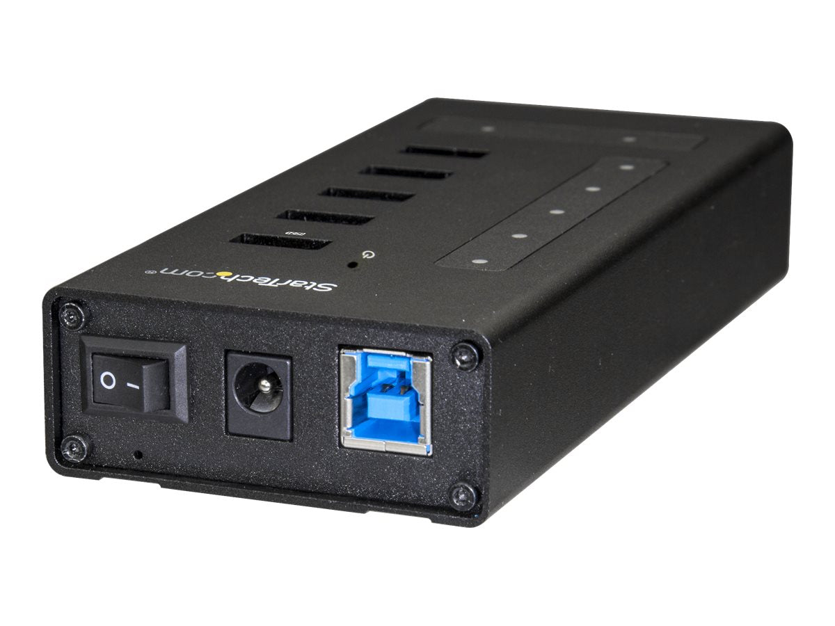 StarTech.com USB Hub 7 Port - Metall - USB-A zu 3x USB-C und 1x USB-C