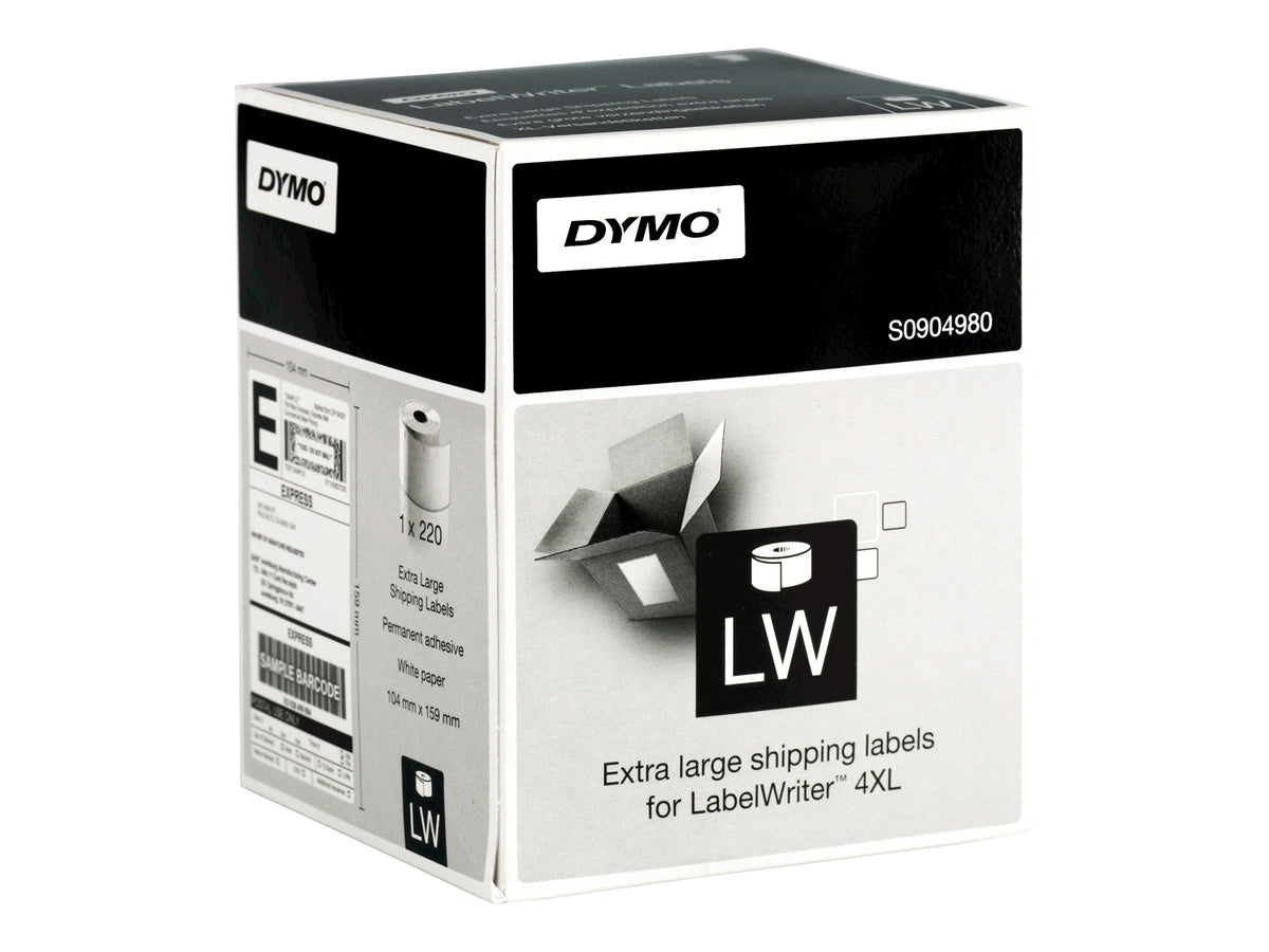 Dymo LabelWriter Extra Large Shipping Labels - 104 x 159 mm 220 Etikett(en) (1 Rolle(n)