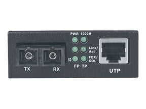 Intellinet Gigabit Ethernet Singlemode Medienkonverter, 10/100/1000Base-T auf 1000Base-LX (SC)