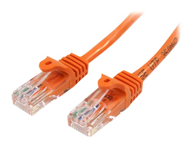 StarTech.com 3m Cat5e RJ45 UTP Netzwerkkabel Snagless - Cat 5e Patchkabel - Orange - Stecker / Stecker - Patch-Kabel - RJ-45 (M)