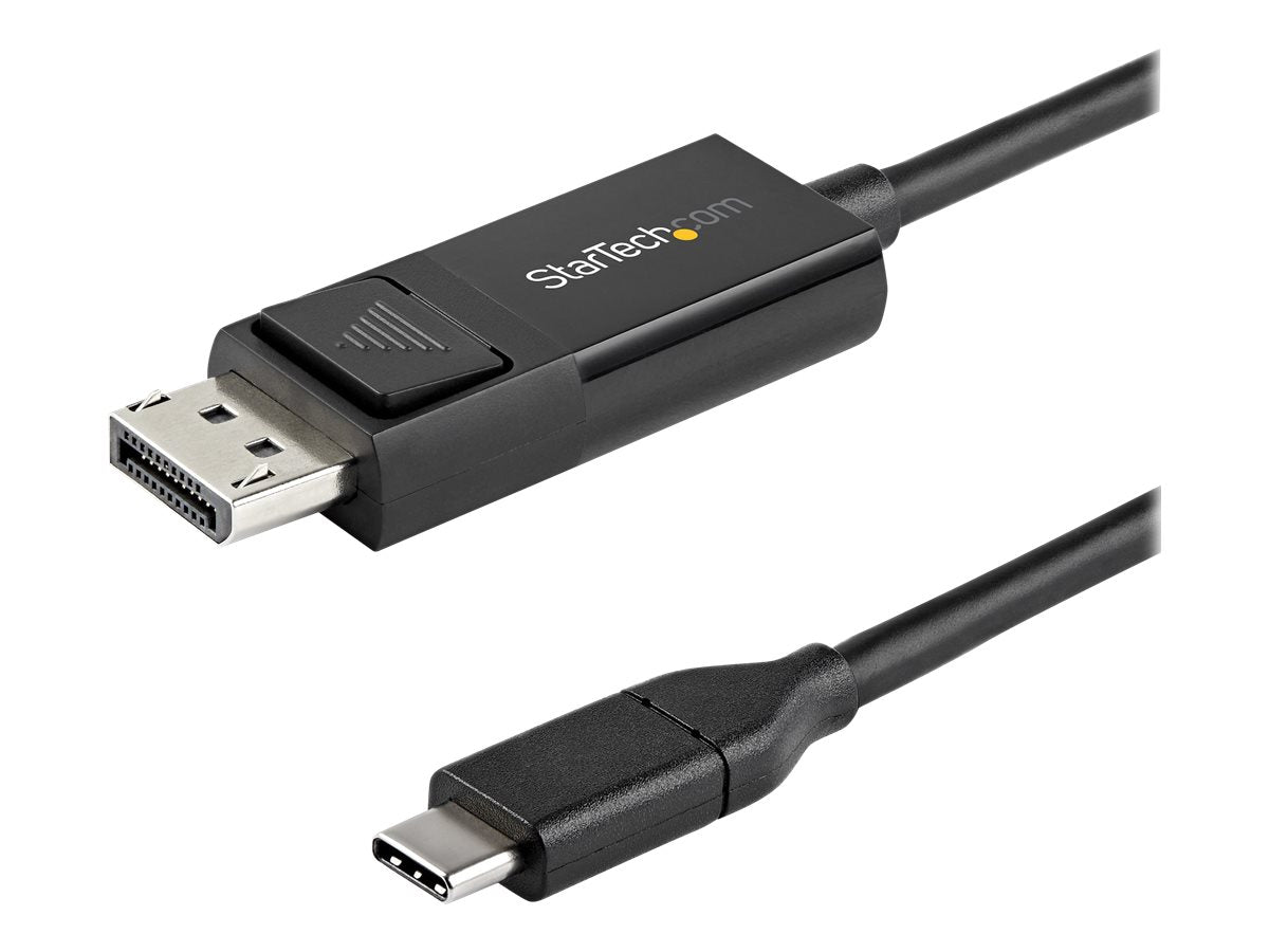 StarTech.com 6ft (2m) USB C to DisplayPort 1.2 Cable 4K 60Hz, Bidirectional DP to USB-C or USB-C to DP Reversible Video Adapter Cable, HBR2/HDR, USB Type C / Thunderbolt 3 Monitor Cable - 4K USB-C to DP Cable (CDP2DP2MBD)