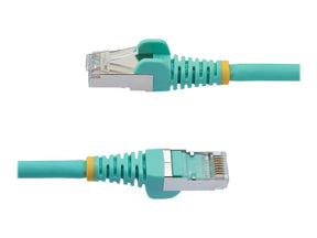 StarTech.com 1m CAT6a Ethernet Cable - Aqua - Low Smoke Zero Halogen (LSZH)