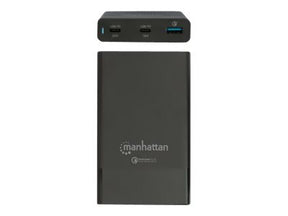 Manhattan Charging Station, 2x USB-C and 1x USB-A Ports, USB-C Outputs: 1x 60W and 1x 18W, USB-A Output: 1x 18W (Qualcomm Quick Charge)