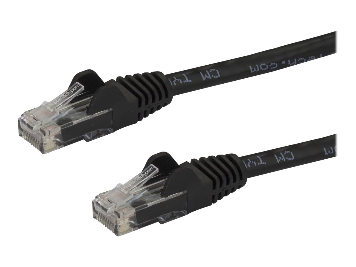 StarTech.com 50cm Cat6 Snagless Gigabit UTP Netzwerkkabel - Cat 6 RJ45 Netzwerkkabel mit Knickschutz - Schwarz - Patch-Kabel - RJ-45 (M)