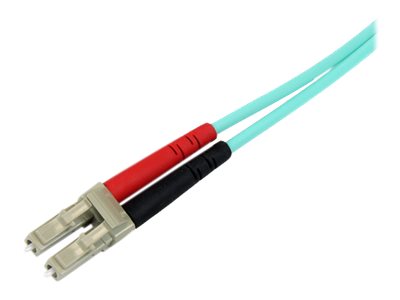 StarTech.com 3m Fiber Optic Cable - 10 Gb Aqua - Multimode Duplex 50/125 - LSZH - LC/LC - OM3 - LC to LC Fiber Patch Cable - Patch-Kabel - LC Multi-Mode (M)