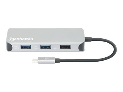 Manhattan USB-C Dock/Hub with Card Reader, Ports (x6):