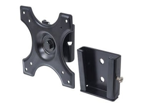 Manhattan TV & Monitor Mount, Wall, Fixed, 1 screen, Screen Sizes: 10-32", Black, VESA 75x75 to 100x100mm, Max 15kg, Lifetime Warranty - Klammer - für LCD-Display - stabiler Stahl - Bildschirmgröße: 33-55.9 cm (13"-22")