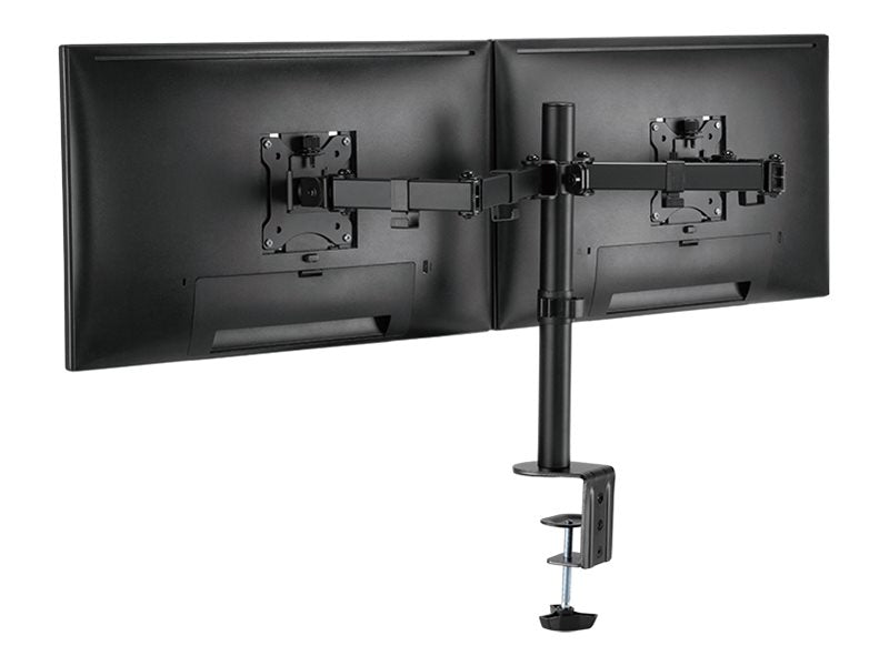 LogiLink Befestigungskit - einstellbarer Arm - für 2 LCD-Displays - Schwarz - Bildschirmgröße: 43.2-81.3 cm (17"-32")