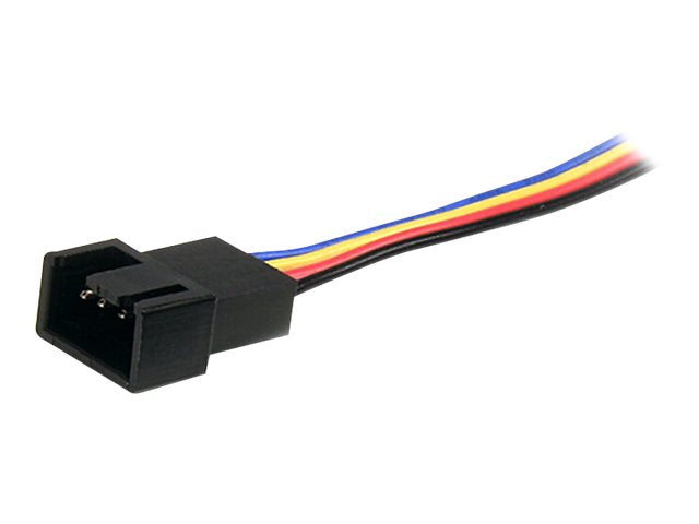 StarTech.com Y-Kabel für Lüfter 30cm - 4 Pin PWM Splitter Kabel - Strom Verteilerkabel - 1 x Molex Lüfter (Buchse)