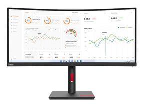 Lenovo ThinkVision T34w-30 - LED-Monitor - gebogen - 86.4 cm (34")