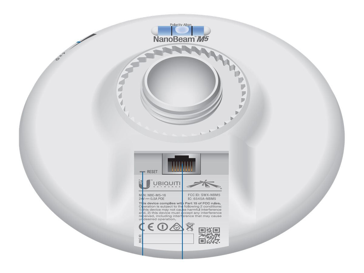 UbiQuiti Nanobeam M5-16 - Wireless Bridge - AirMax