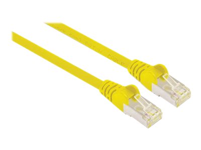 Intellinet Network Patch Cable, Cat6, 15m, Yellow, Copper, S/FTP, LSOH / LSZH, PVC, RJ45, Gold Plated Contacts, Snagless, Booted, Polybag - Patch-Kabel - RJ-45 (M)