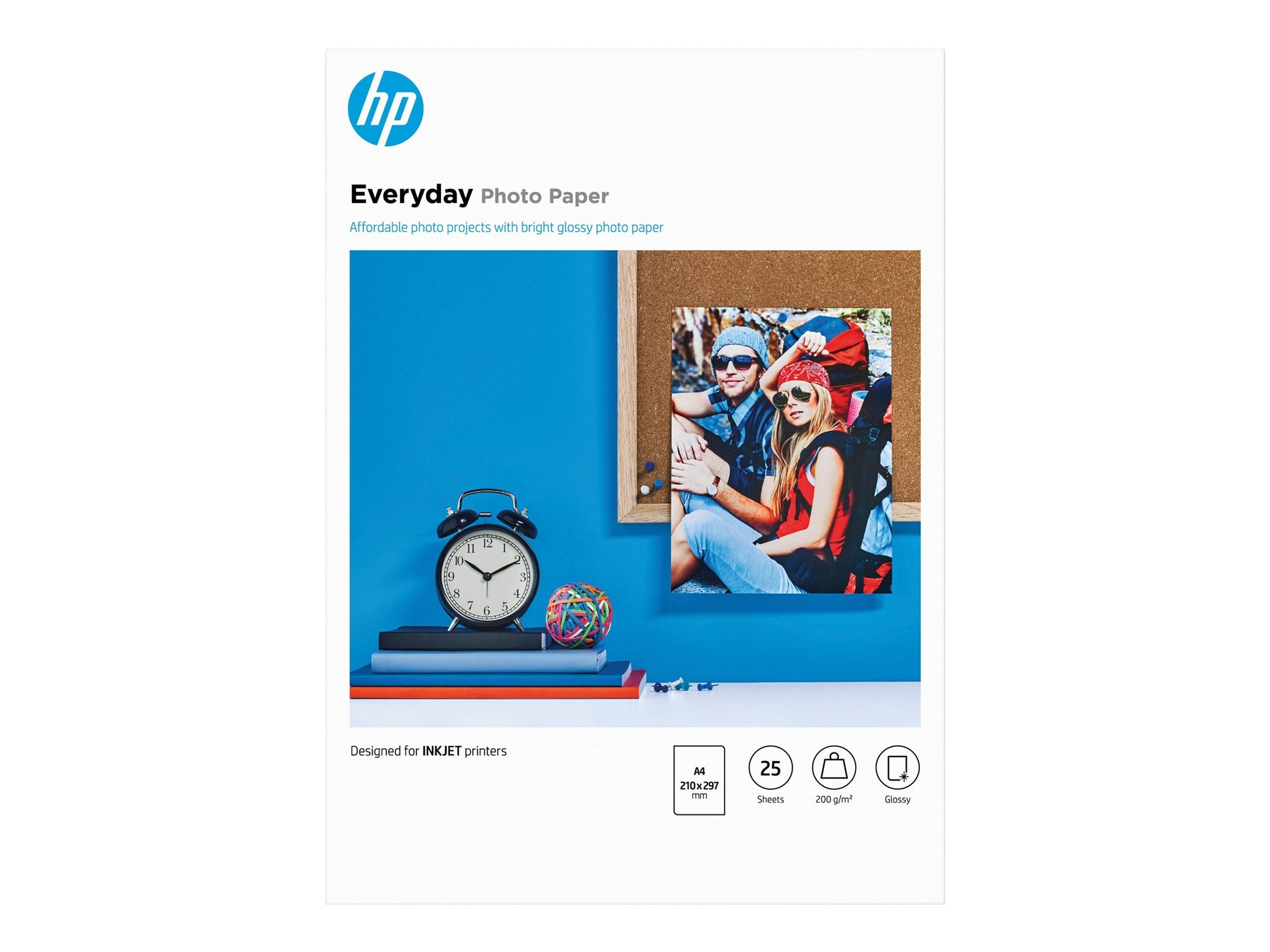 HP Everyday Photo Paper - Glänzend - 8 mil - A4 (210 x 297 mm)