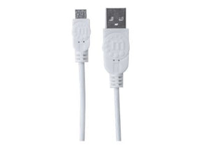 Manhattan USB-A to Micro-USB Cable, 1.8m, Male to Male, 480 Mbps (USB 2.0)