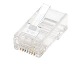 Intellinet RJ45 Modular Plugs, Cat5e, UTP, 2-prong, for stranded wire, 15 µ gold plated contacts, 100 pack - Netzwerkanschluss - RJ-45 (M)