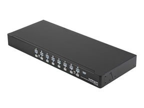 StarTech.com 16 Port 1HE USB VGA KVM Switch mit OSD zur Rack-Montage inkl. Kabeln