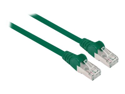 Intellinet Network Patch Cable, Cat6, 1m, Green, Copper, S/FTP, LSOH / LSZH, PVC, RJ45, Gold Plated Contacts, Snagless, Booted, Polybag - Netzwerkkabel - RJ-45 (M)