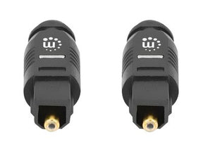 Manhattan Toslink Digital Optical AudioCable, 1m, Male/Male, Toslink S/PDIF, Gold plated contacts, Lifetime Warranty, Polybag - Digitales Audio-Kabel (optisch)