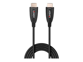 Lindy HDMI-Kabel - HDMI männlich zu HDMI männlich - 15 m - Glasfaser - Schwarz - unterstützt 8K 60 Hz (7680 x 4320)