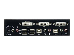 StarTech.com 2 Port Dual Link DVI USB KVM Switch mit Audio