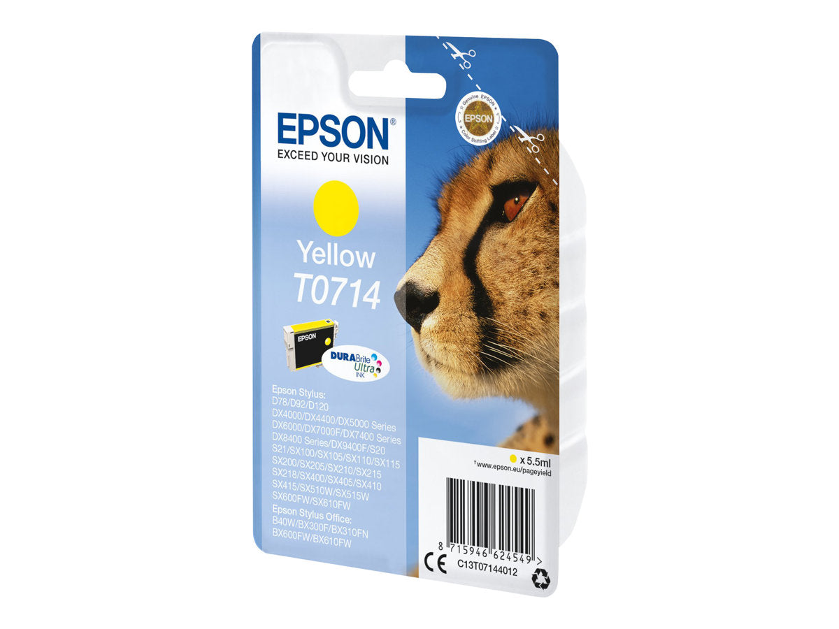 Epson T0714 - 5.5 ml - Gelb - Original - Tintenpatrone