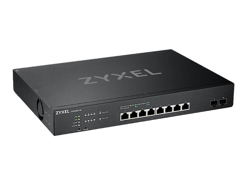 ZyXEL XS1930-10 - Switch - Smart - 8 x 100/1000/2.5G/5G/10GBase-T + 2 x 10 Gigabit SFP+