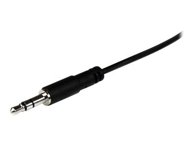 StarTech.com 2m 3,5mm Stereo Klinkenverlängerung / Audio-Verlängerungskabel - St/Bu - 3,5mm Klinkenkabel Verlängerung - Schwarz - Audioverlängerungskabel - Stereo Mini-Klinkenstecker (W)