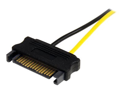 StarTech.com 15cm SATA Strom auf 8 pin PCI Express Grafikkarten Stromkabel - PCIe Y-Kabel Adapter - Stromkabel - SATA-Stromstecker (M)