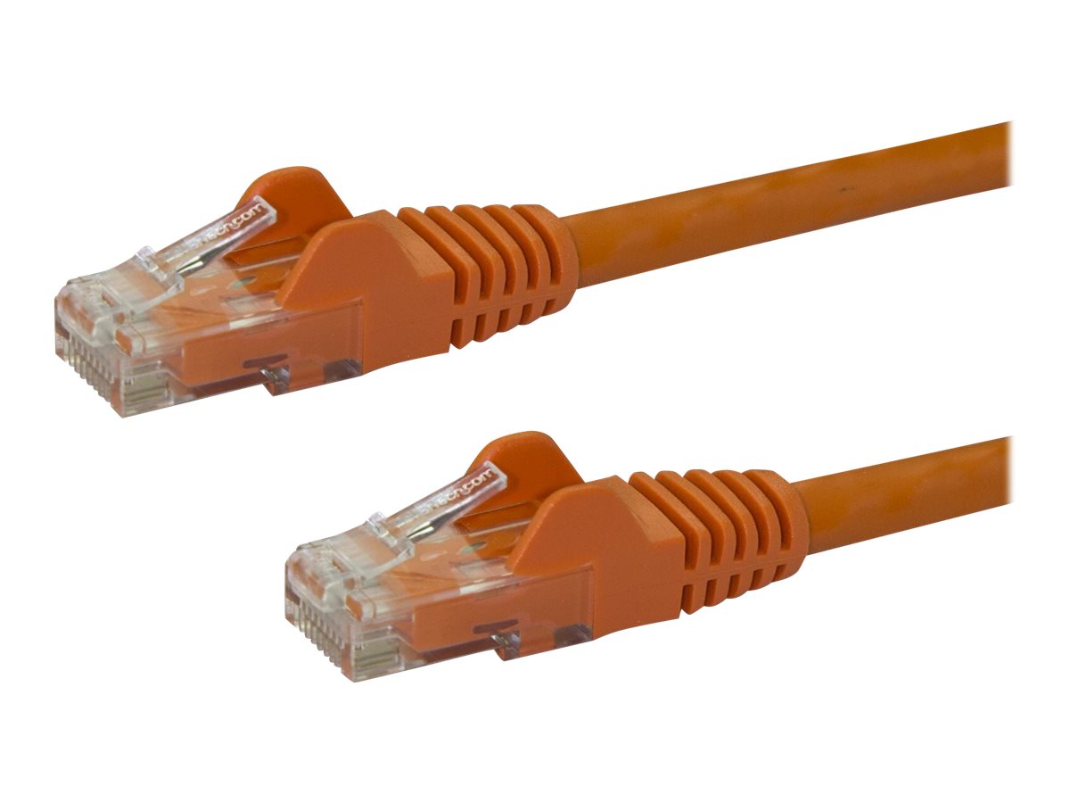 StarTech.com Cat6 Snagless RJ45 Netzwerkkabel - 10m - Orange - Cat 6 Ethernet UTP Kabel 10 Meter - Patch-Kabel - RJ-45 (M)