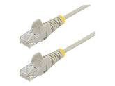 StarTech.com 50cm Slim LSZH CAT6 Ethernet Cable, 10 Gigabit Snagless RJ45 100W PoE Patch Cord, CAT 6 10GbE UTP Network Cable w/Strain Relief, Grey, Fluke Tested/ETL, Low Smoke Zero Halogen - Category 6 - 28AWG (N6PAT50CMGRS)