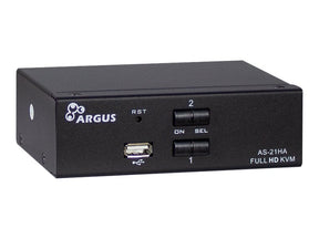 Inter-Tech Argus KVM AS-21HA - KVM-/Audio-Switch - 2 x KVM/Audio