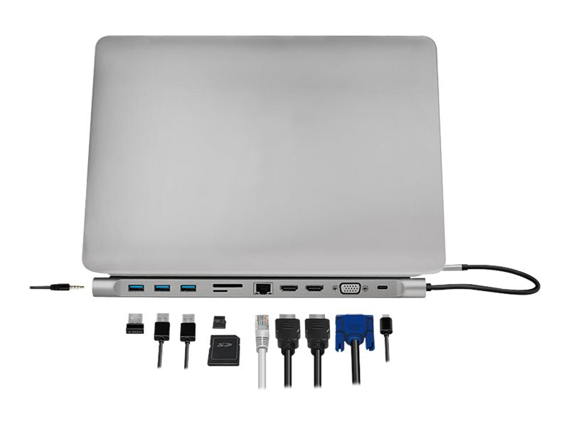 LogiLink Dockingstation - USB-C 3.2 Gen 1 - VGA, 2 x HDMI