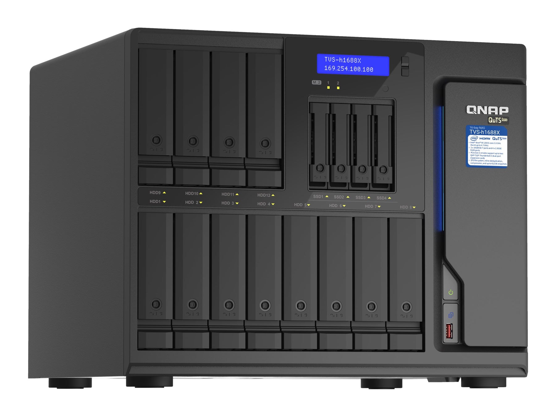 QNAP TVS-H1688X - NAS-Server - 16 Schächte - SATA 6Gb/s