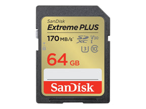 SanDisk Extreme PLUS - Flash-Speicherkarte - 64 GB