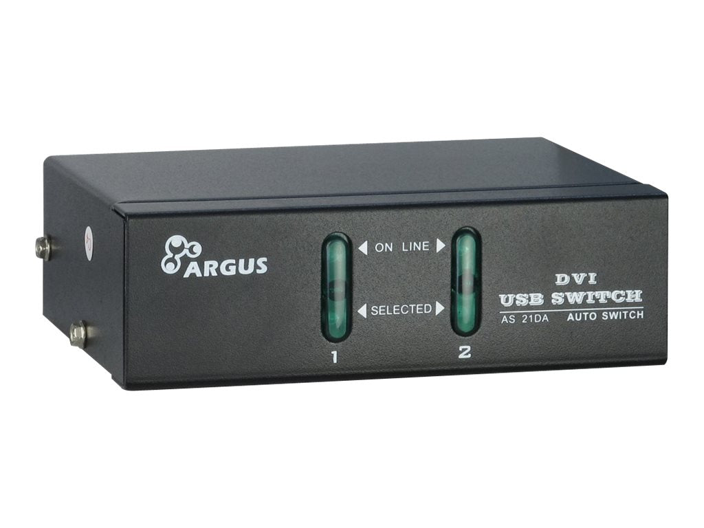 Inter-Tech Argus KVM-AS-21DA - KVM-/Audio-Switch - 2 x KVM/Audio