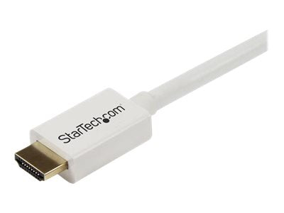 StarTech.com 3m High-Speed-HDMI-Kabel - Ultra HD 4k x 2k HDMI CL3 Kabel zur Installation in Wänden mit vergoldeten Kontakten - Weiß - HDMI-Kabel - HDMI (M)