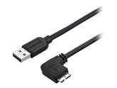 StarTech.com 50cm Slim Micro USB 3.0 Kabel rechtsgewinkelt - USB 3.1 Gen 1 (5 Gbit/s)