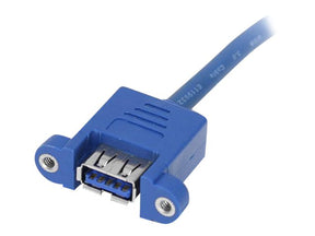 StarTech.com 2 Port USB 3.0 Pinheader Kabel - USB A auf Mainboard Header Kabel - Bu/Bu - USB-Kabel intern auf extern - USB Typ A (W)