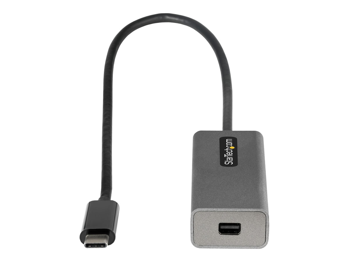 StarTech.com USB-C auf Mini DisplayPort Adapter - 4K 60Hz USB-C auf mDP Adapter Dongle - USB-Type-C zu Mini-DP-Monitor - Videokonverter - Kompatibel mit Thunderbolt 3 - 30cm Kabel (CDP2MDPEC)