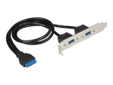 Delock Slot bracket - USB-Konsole - USB Typ A (W)