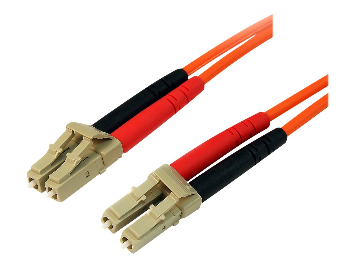 StarTech.com 10m Fiber Optic Cable - Multimode Duplex 50/125 - LSZH - LC/LC - OM2 - LC to LC Fiber Patch Cable - Patch-Kabel - LC Multi-Mode (M)