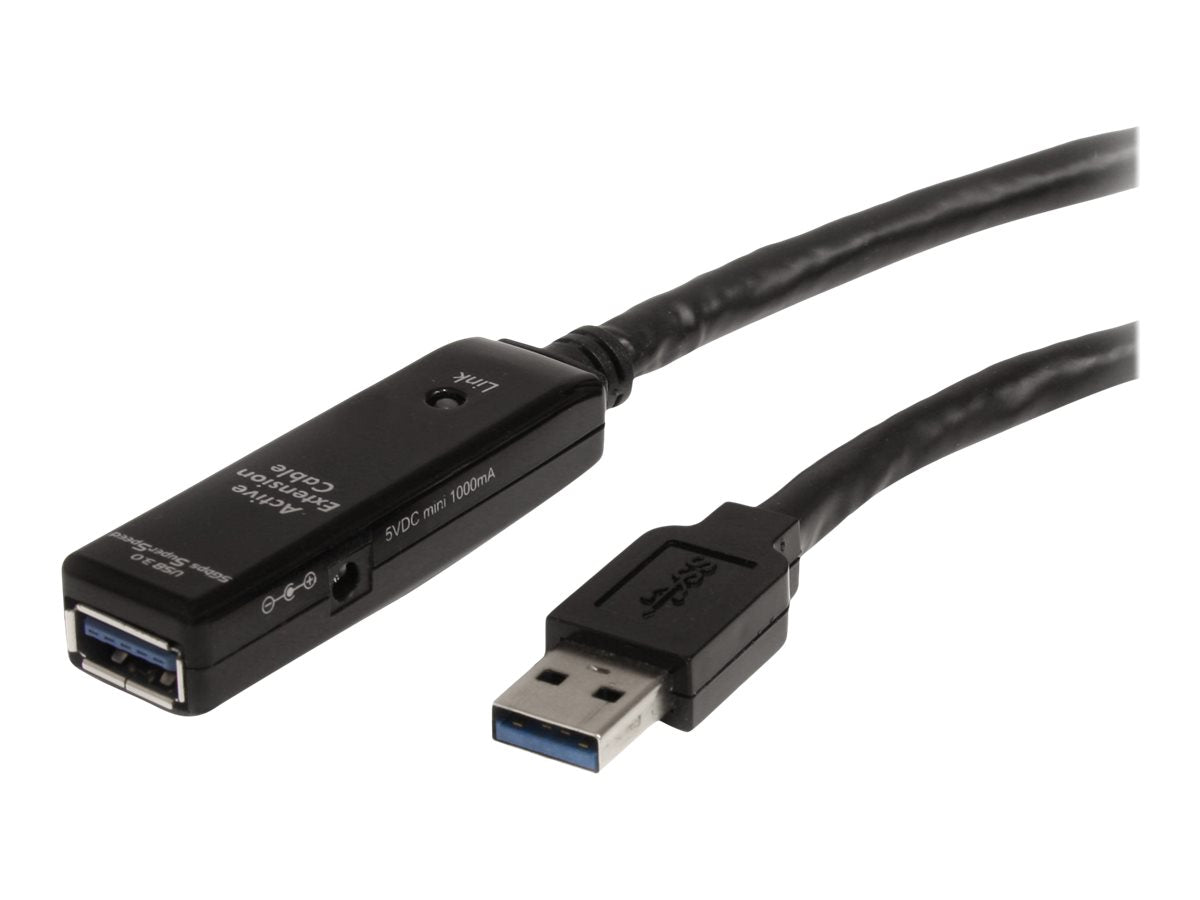 StarTech.com 5 m aktives USB 3.0 Verlängerungskabel - Stecker/Buchse - USB 3.0 SuperSpeed Kabel Verlängerung - USB-Verlängerungskabel - USB Typ A (M)