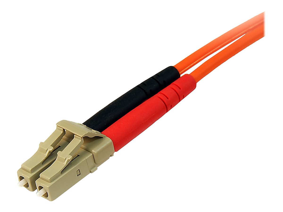 StarTech.com 3m Fiber Optic Cable - Multimode Duplex 50/125 - LSZH - LC/LC - OM2 - LC to LC Fiber Patch Cable - Netzwerkkabel - LC Multi-Mode (M)