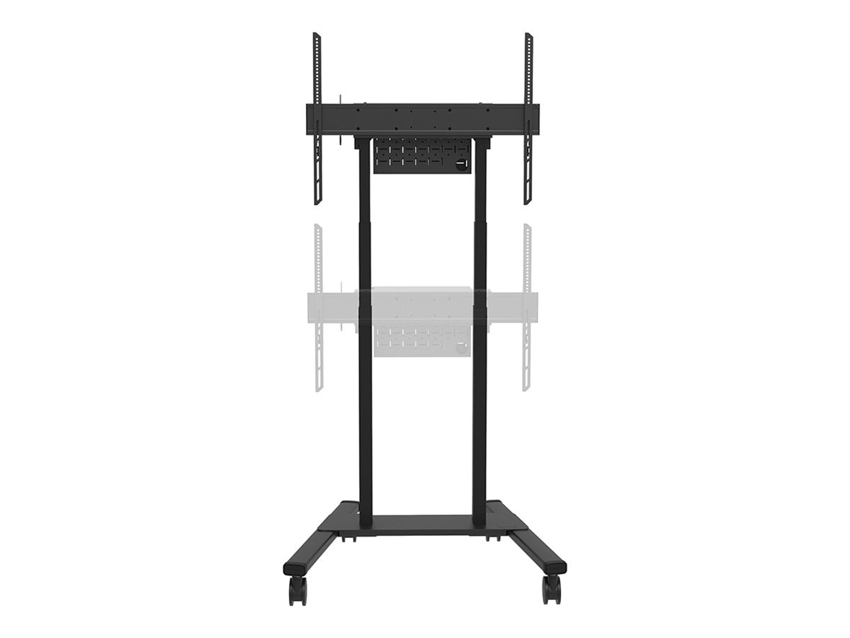 Neomounts FL55-875BL1 - Wagen - motorisiert - für LCD-Display - verriegelbar - Stahl - Schwarz - Bildschirmgröße: 94-254 cm (37"-100")